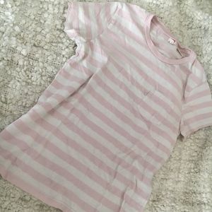 Levi's Pink & White Striped Pocket T-shirt